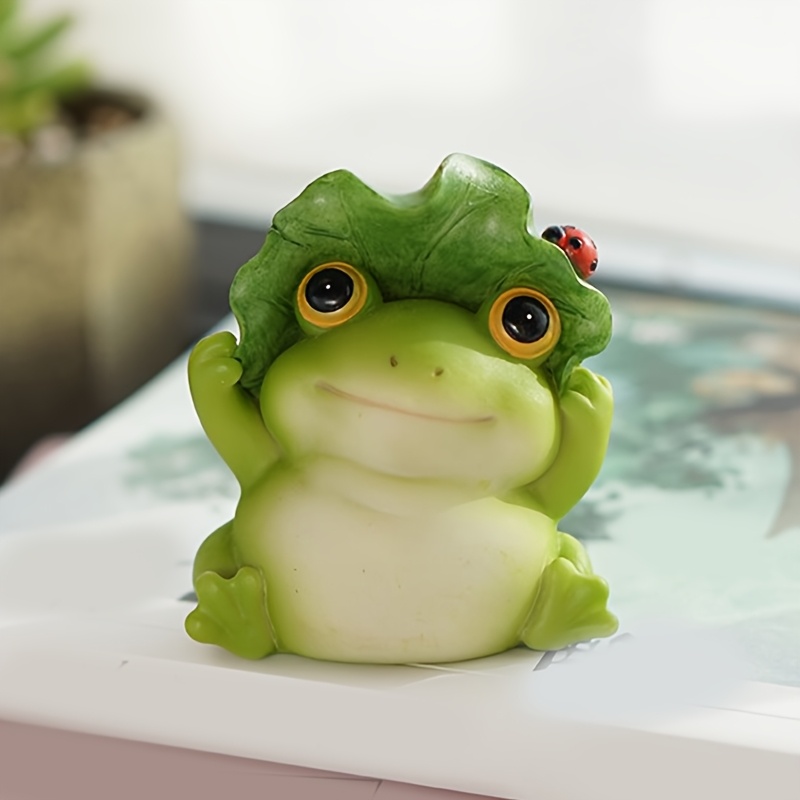 幸運をよぶ おしゃれ ミニチュア 蛙 オーナメント s インテリア 贈り物