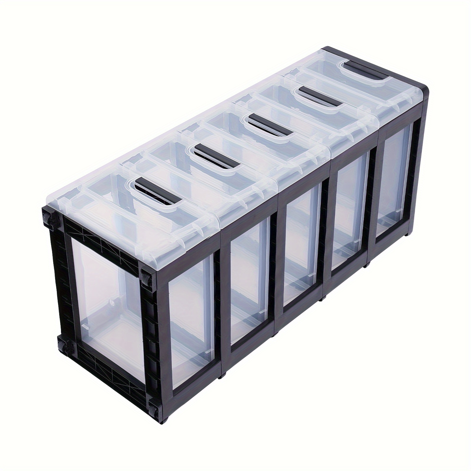 PP Plastic Storage Drawer Cabinet Organizer Storage Box Stackable Movable 5