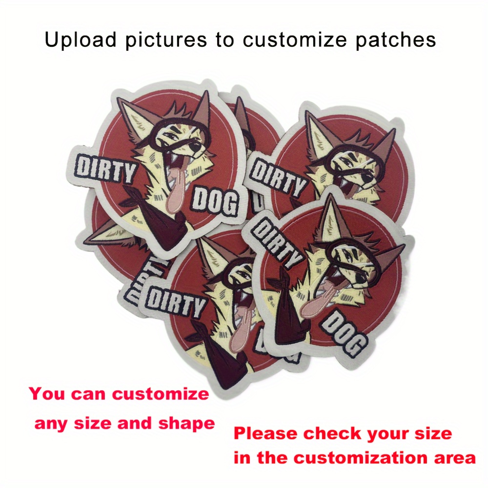 

Custom Iron-on Fashion Patches, 5pcs - Personalize Your Bags, Hats & Apparel With , Red Fabric