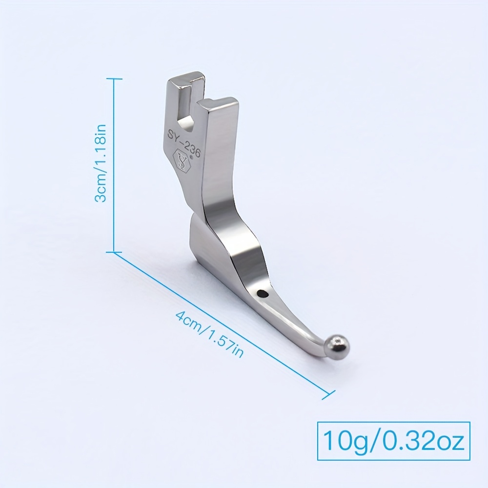 New - Style All - Steel Presser Foot, Designed In Silvery - Grey Color. More Suitable For Making Wedding Dresses And Shiny - Sequined Fabrics And Applicable To Sewing Machines., Shuyusewing
