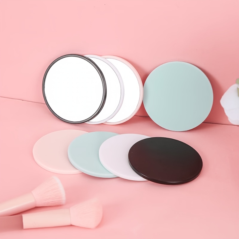 6-Pack Mixed Color Round Portable Makeup Mirrors