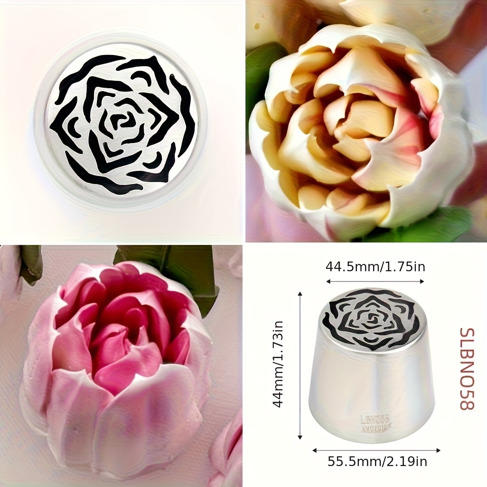 1pc large russian pastry bag tip tulip nozzle cake Temu