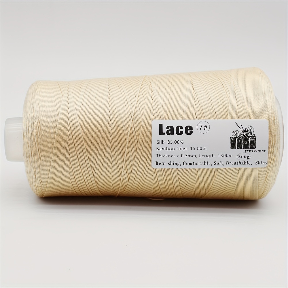 TEMU 1pc Of Soft And Skin-friendly Bamboo Lace Yarn - Pastel Colors For Knitting And Crocheting, Spring And Summer Crafts, Craft Yarn|pastel