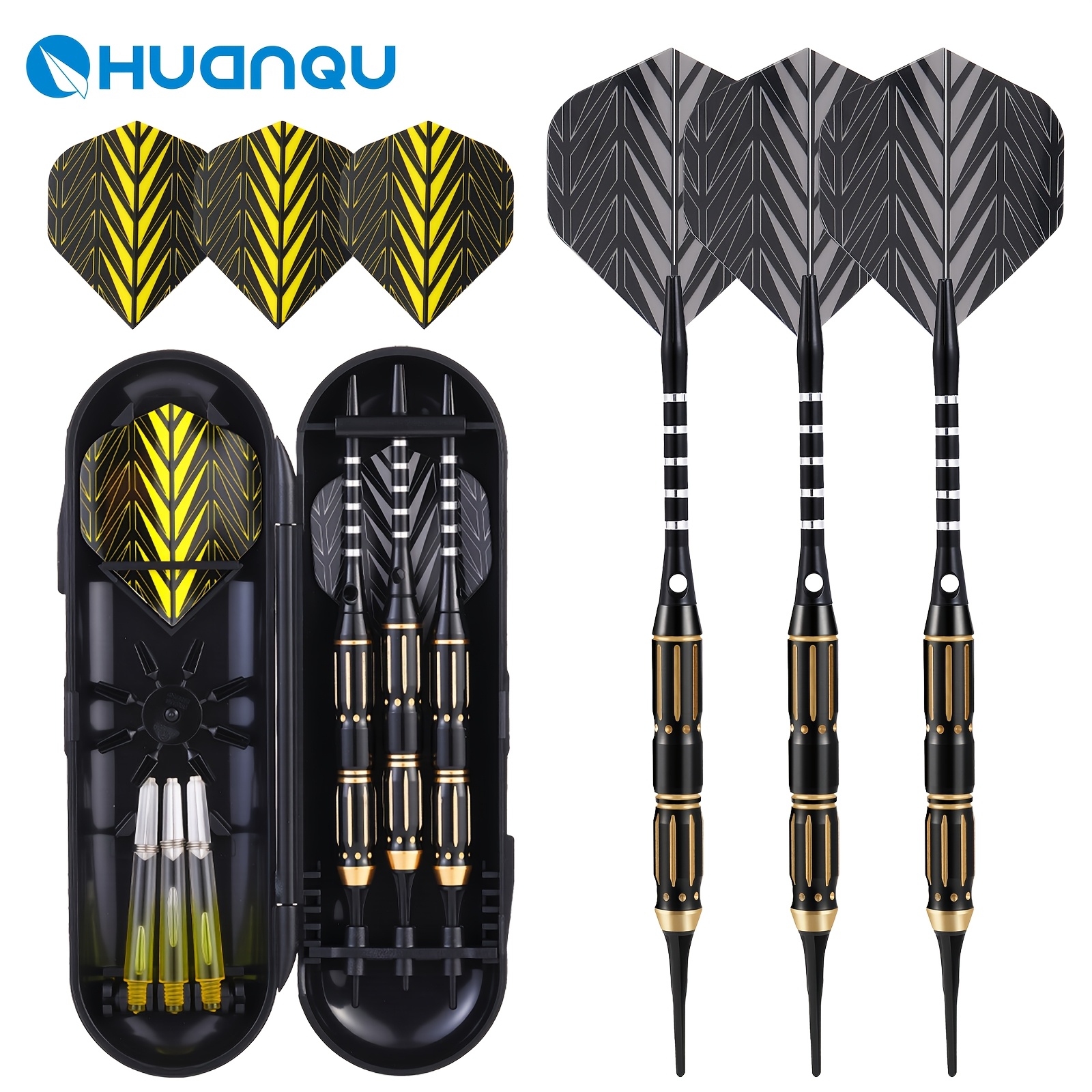 Image of 3 Copper Darts Set 20g Per Dart With Extra Shafts And Flights Complete Equipment Ideal As A Perfect Gift For Professional And Play