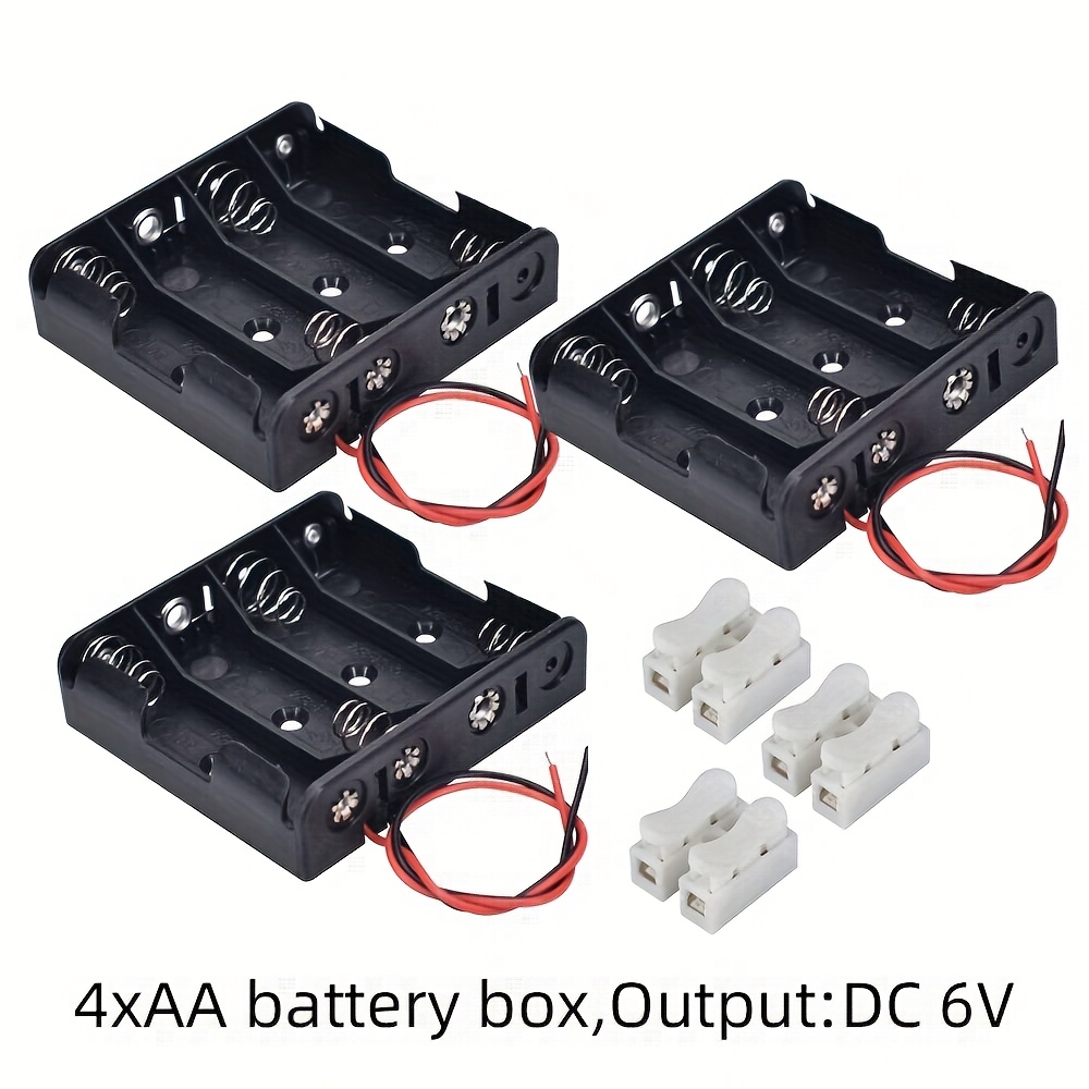 Parallel Cell Adapter Battery Holder DC 1.5V Case Box Convert 4 AAA to