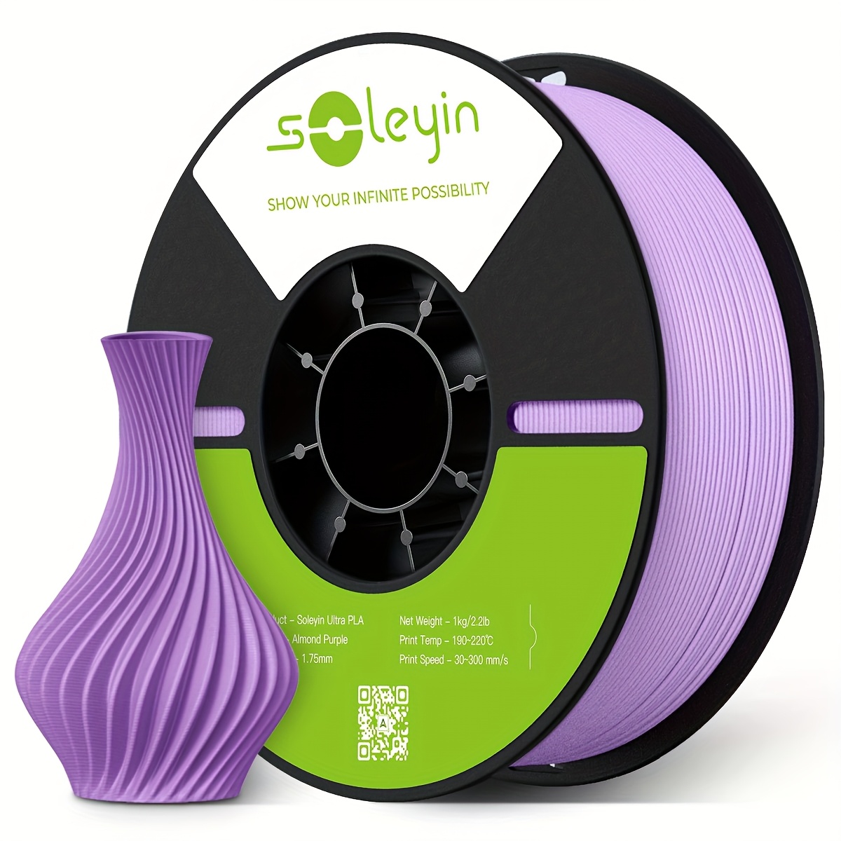 Image of Creality Official Pla 3d Printer Filament 1.75mm Ultra Pla Filament 300mm/s High Speed Accuracy +/- 0.02mm, Toughness , 1kg Spool (2.2lbs), Fit Most Fdm 3d Printer