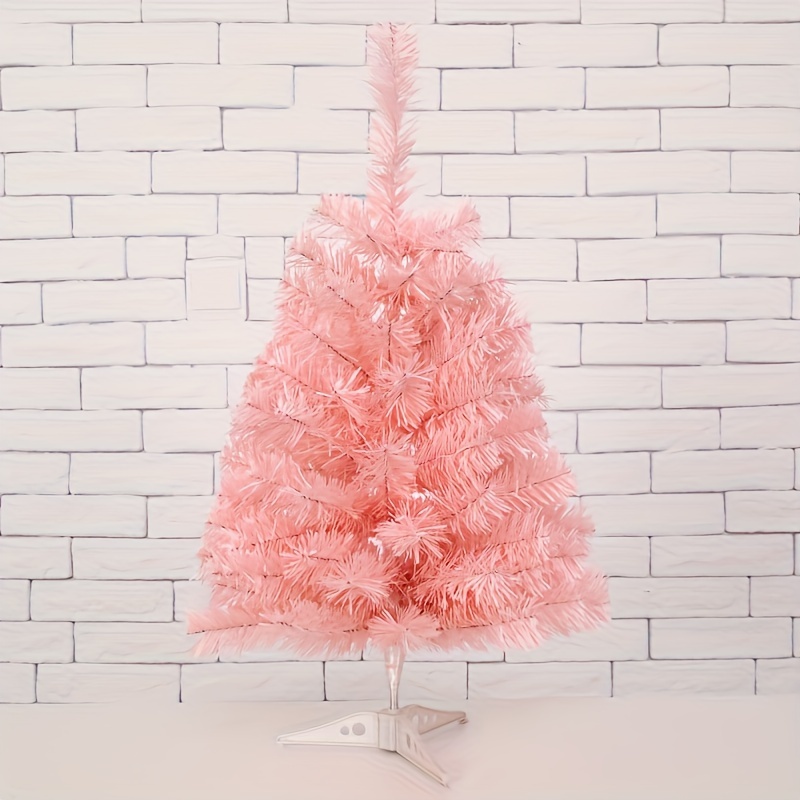 

Pink 24" Artificial Christmas Tree With Sturdy Stand - Tabletop Display, Holiday Decor