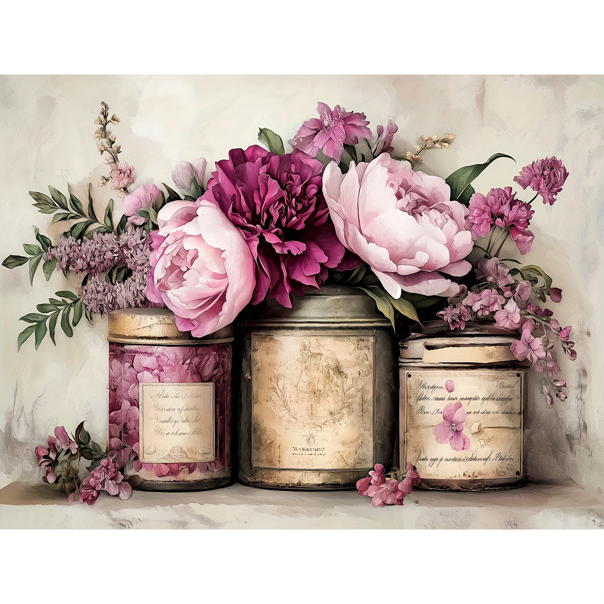 TEMU ZUOANLF 1 Lot [30 * 40cm/11.8 * 15.7in] [40 * 50cm/15.7 * 19.7in] Kit de Point de Croix DIY sur Tissu Imprimé Cadre 11CT/14CT, Magnifiques