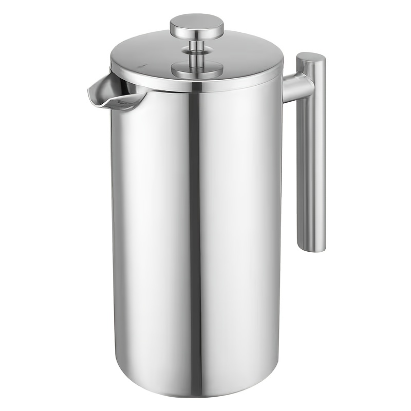 TEMU 1000ml French Press Stainless Steel Coffee Tea Filter Maker Plunger Pitcher Uk