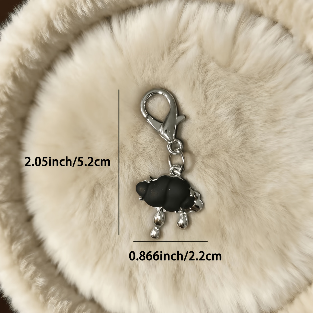 Cloud-Shaped Keychain Bag Accessory Charm