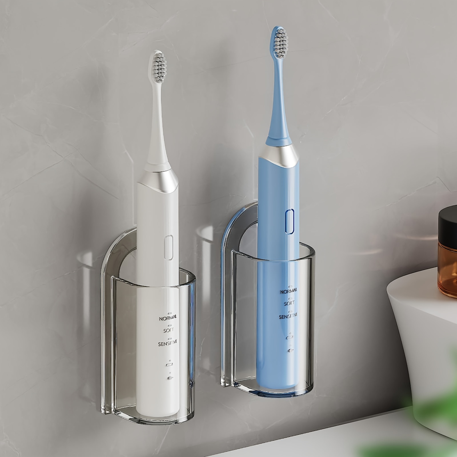 

[top-] -adhesive Toothbrush - Mounted, -saving Bathroom Organizer, Christmas/halloween Decoration