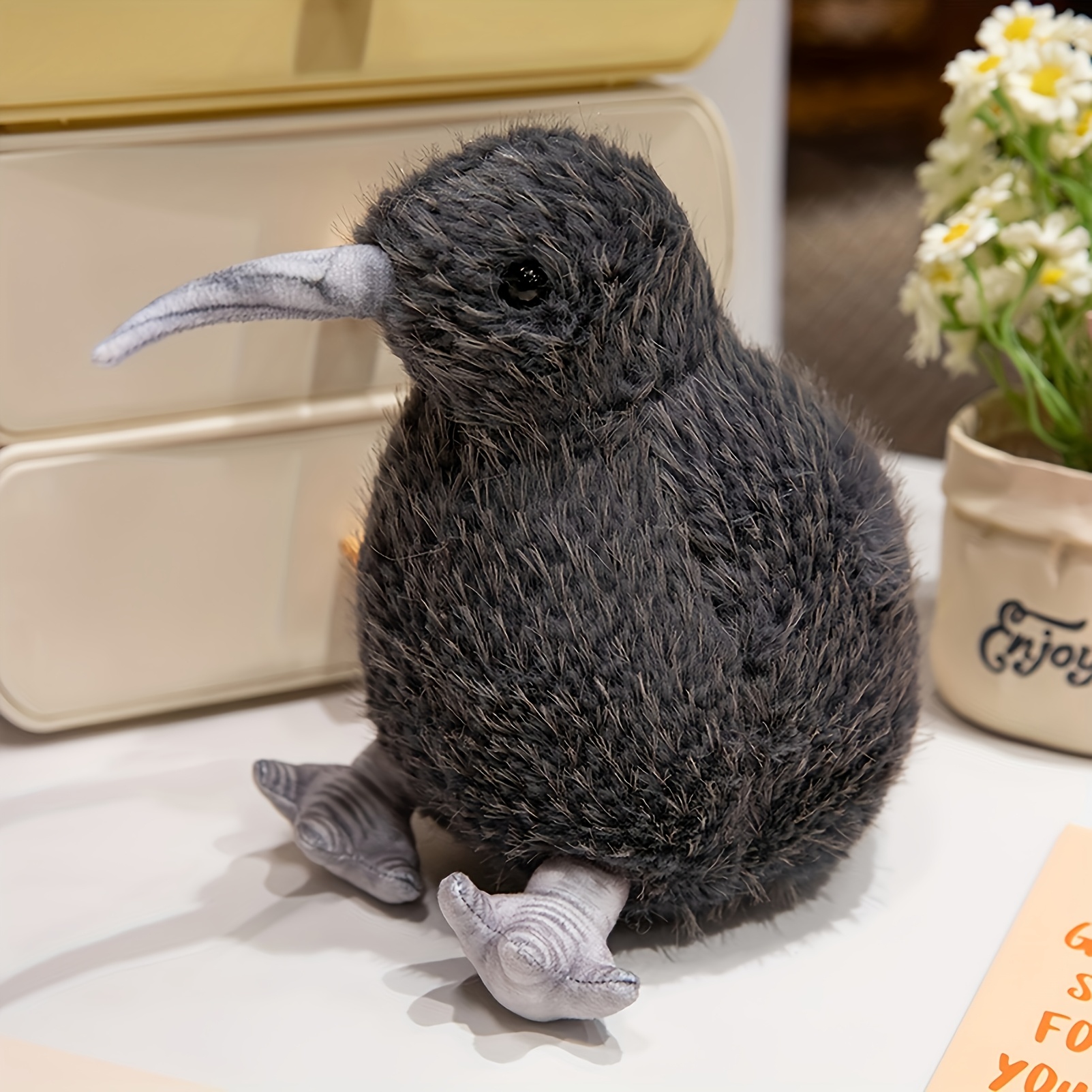20Cm Realistic Kiwi Bird Plush Toy, Soft Stuffed Animal