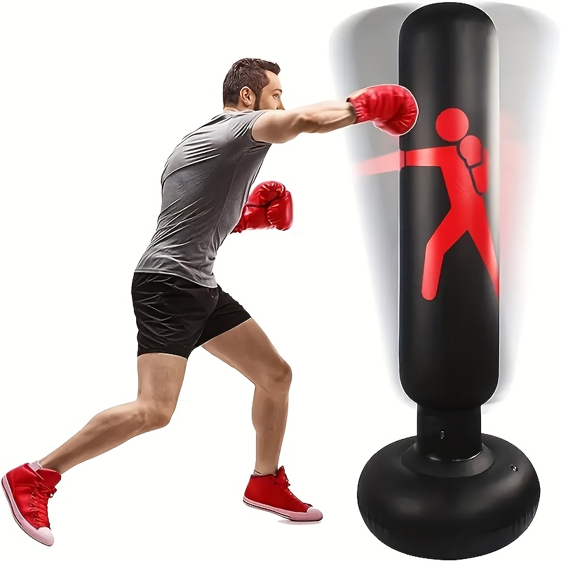 

Pvc Inflatable Boxing Post, Punching Bag, Kickboxing Training Equipment, Suitable For Karate Taekwondo, Unisex, Ideal Gift For Valentine's Day, , Ramadan