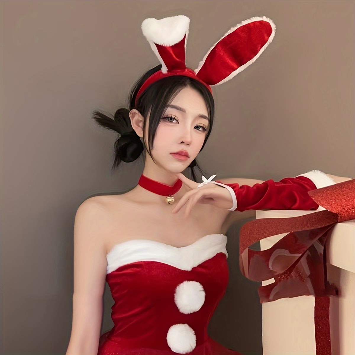 

- Double- , Polyester Headpiece For Christmas, Halloween, 's Day -