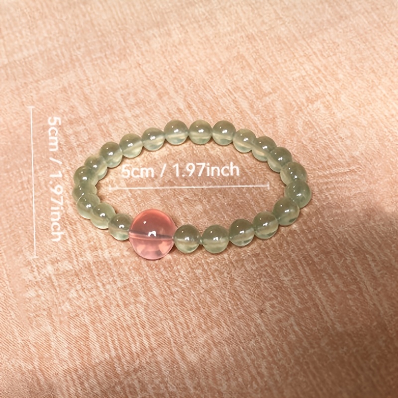 Icy Grape Stone Powder Imitation Crystal Bracelet, Unique Design