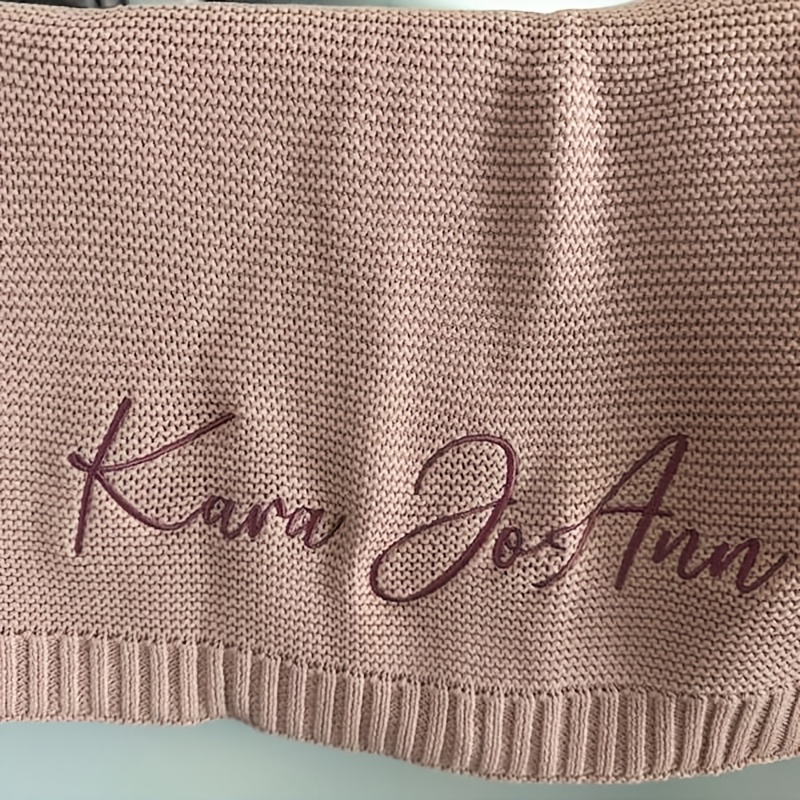 Custom Embroidered Blanket, Soft and Durable, Machine Washable