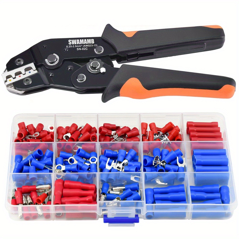 E-shop Vorgeisoliertes Anschlusszangen-Crimpwerkzeug mit kraftsparendem Design, RV/SV Kaltpress-Crimpset SN-02C