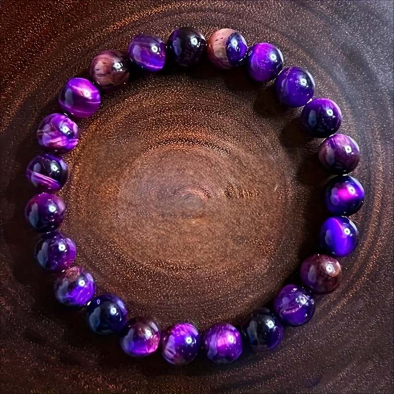 

8mm Natural Bracelet - Fashionable And Personalized Bracelet, Suitable For And , Ideal Christmas, Thanksgiving And Valentine's Day Gifts