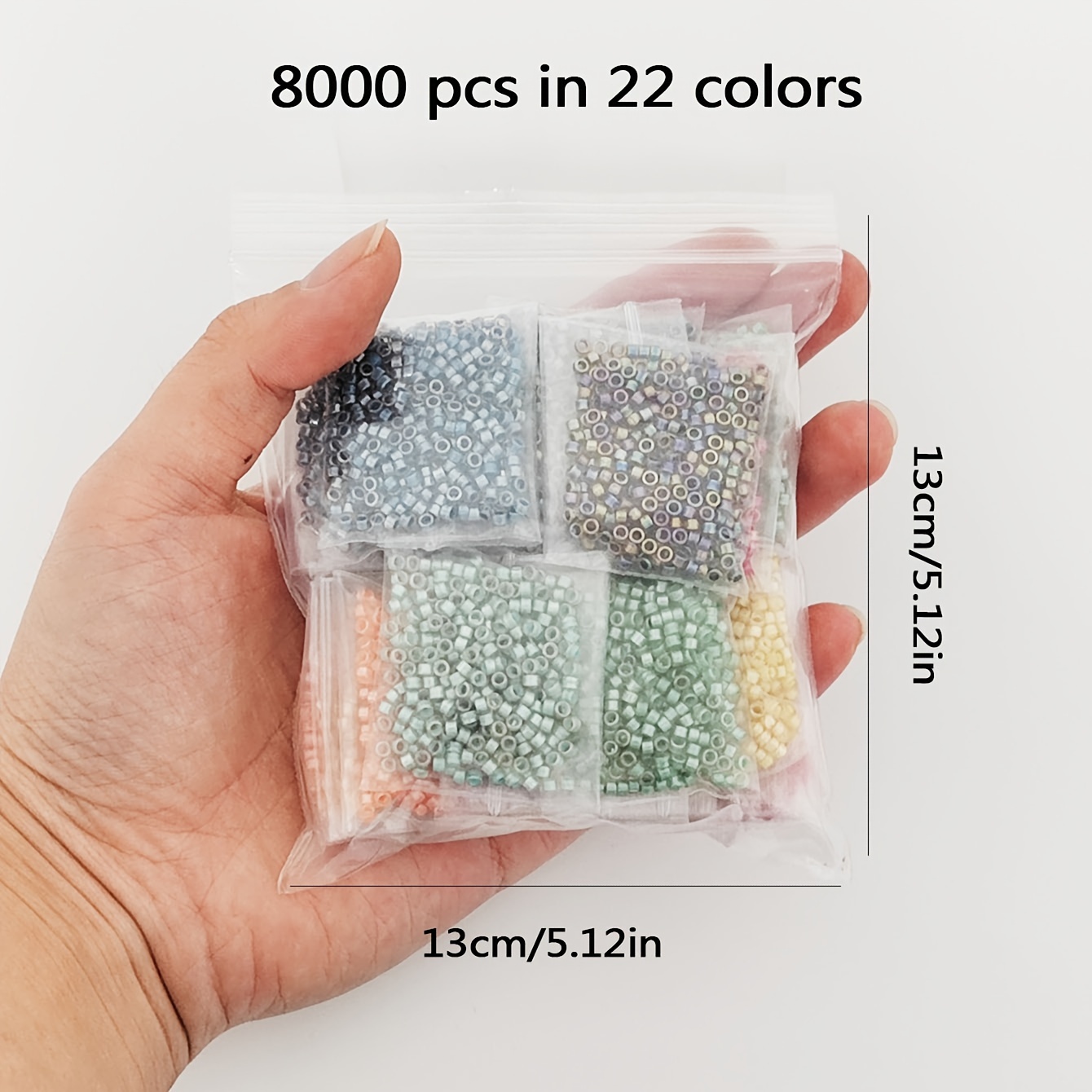 Image of 8000pcs 20color 100g Jelly Core Kit 2.5mm Seed Beads Mini Beads Suitable For Bracelets, Earrings, Bracelets, Gifts For Mothers Jewelry Making Kits