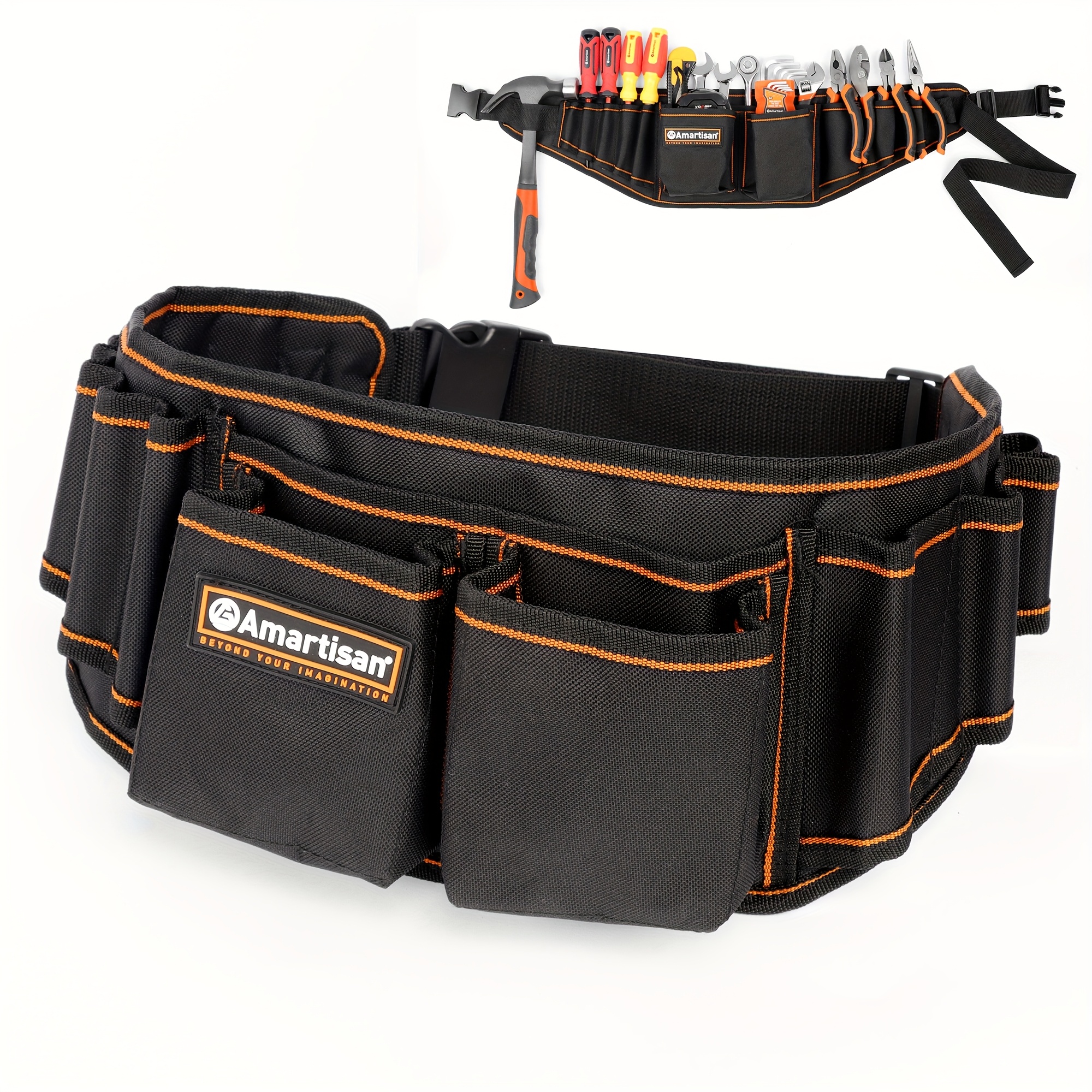 Multi Functional Tool Waist Bag, Storage Waist Bag, Durable Multi Pocket, Portable Storage, Convenient Work