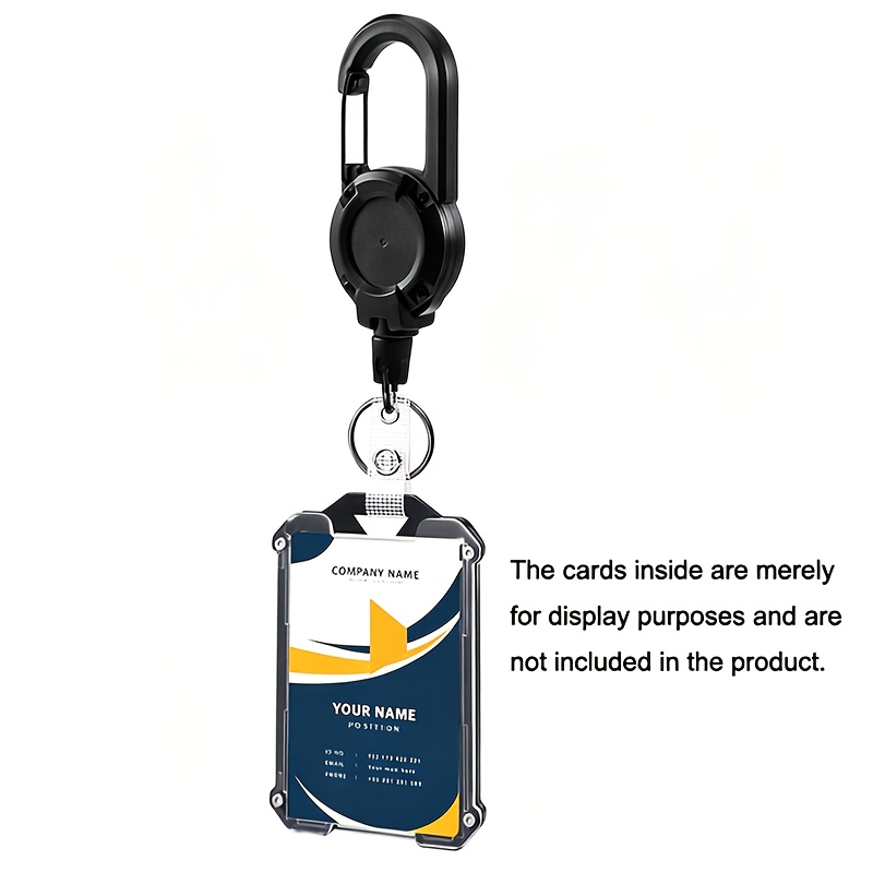 Image of Expandable Badge Clip, + Holder With Lanyard - Tactical Id Badge Reel For Cool Accessory Storage