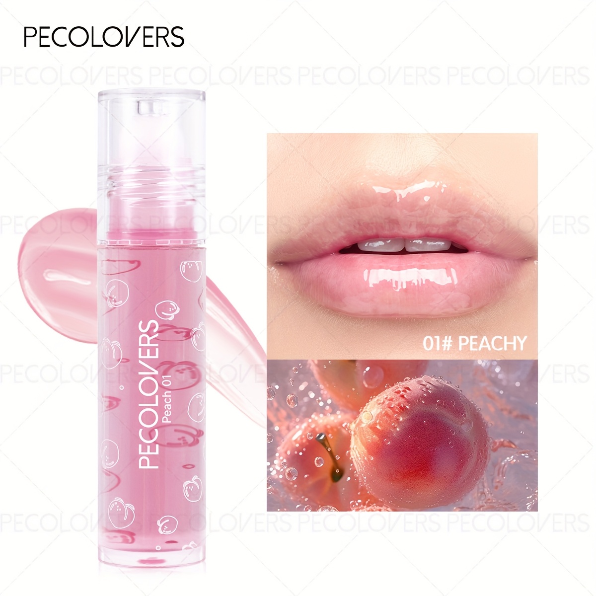 Image of Lip Plumping Gloss Transparent Lip Oil Mirror Moisturizing Makeup Lipgloss Long Lasting Lip Care Base Makeup Supplies