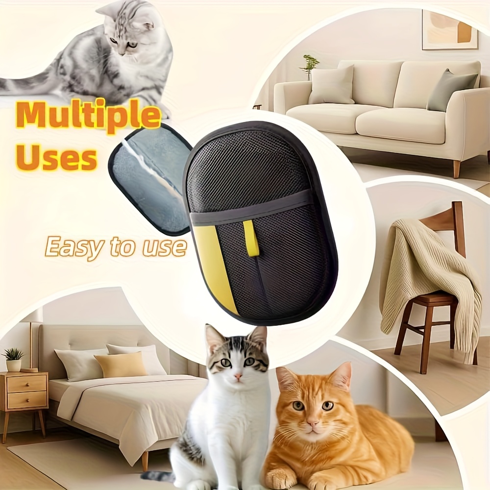 4 cepillos para eliminar pelos  , herramienta para eliminar pelos de mascotas, guantes de eliminación de pelos con electricidad  , reutilizables, prácticos y rápidos, adecuados para     7