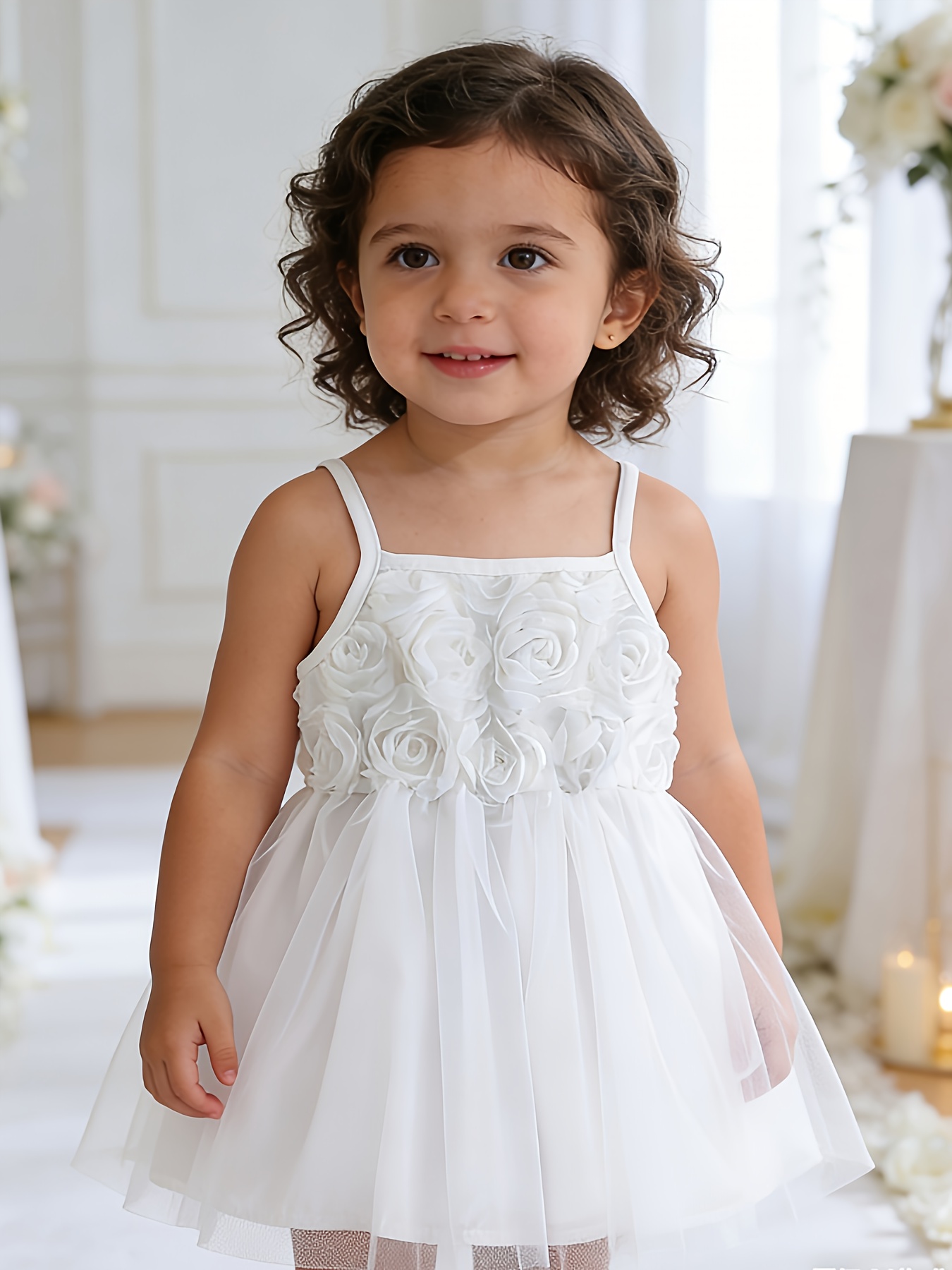 baby girl white dresses sold on Temu Australia