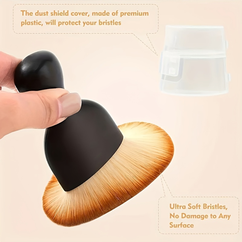 1pc Advanced Multi-function car Detail Cleaning brush with cover - ultra-soft bristles, gentle cleaning, multi-function car interior dust tool, deep cleaning hard-to-reach areas, essential car care accessories