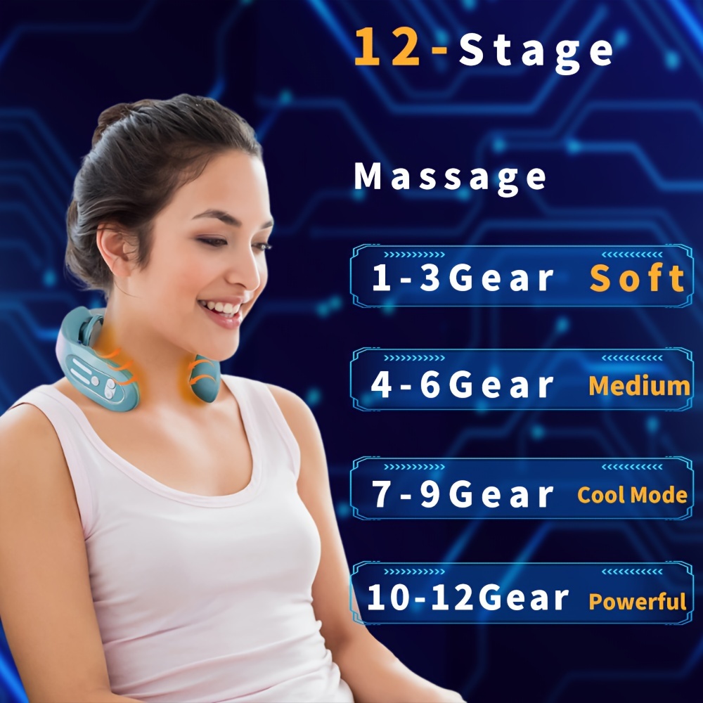 

For Smart Heated Neck Massager - Usb Rechargeable, Portable Personal Care Device For Men And Women