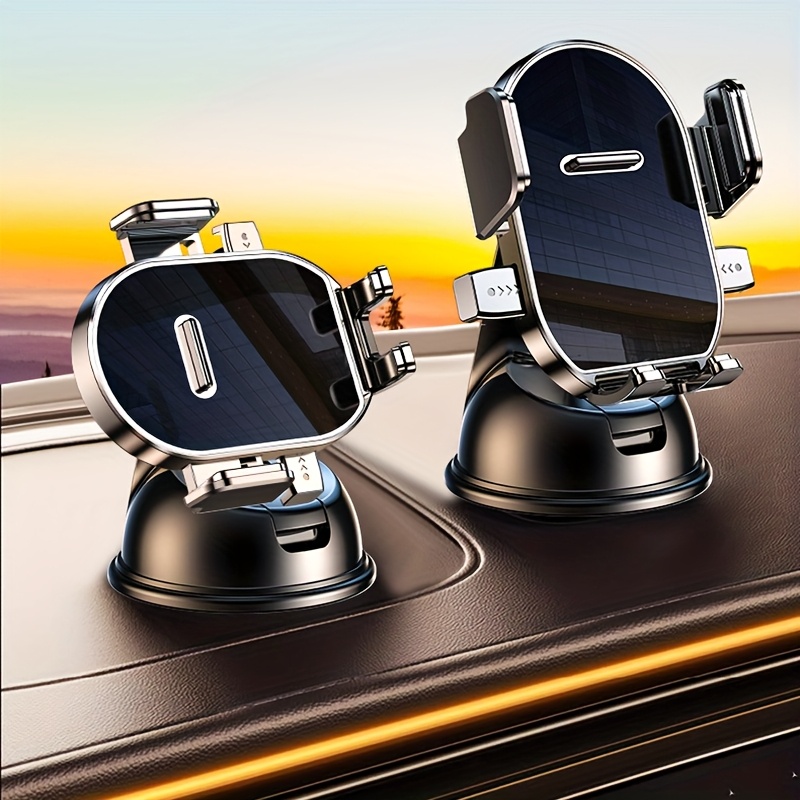 1  360 degree rotating car phone mount   in 2025 with adjustable horizontal and vertical positioning featuring a strong vacuum suction cup for gps navigation compatible with for all smartphone models