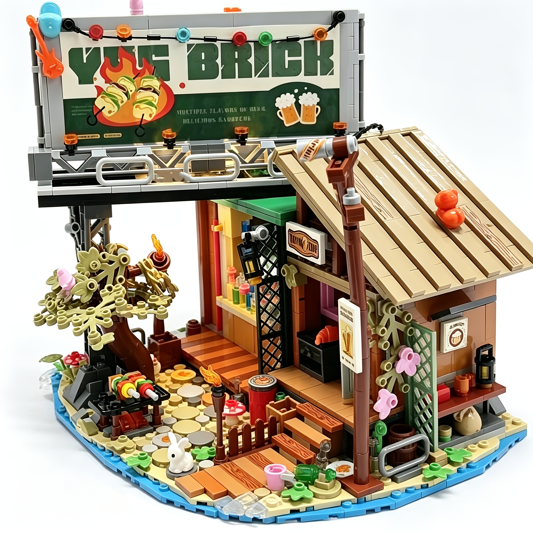 1108pcs Forest Tavern Assembly Blocks