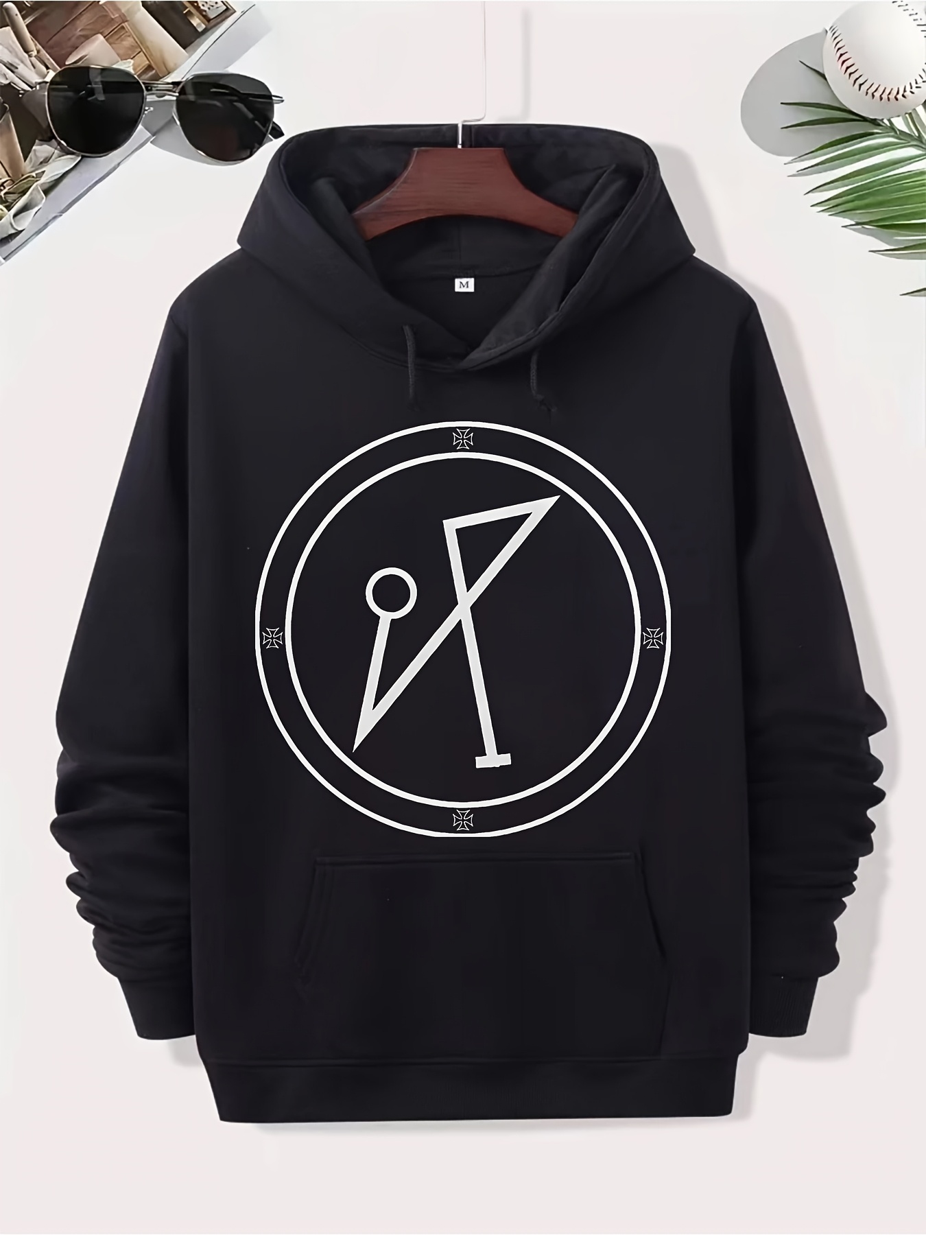 black white hoodies sold on Temu United States