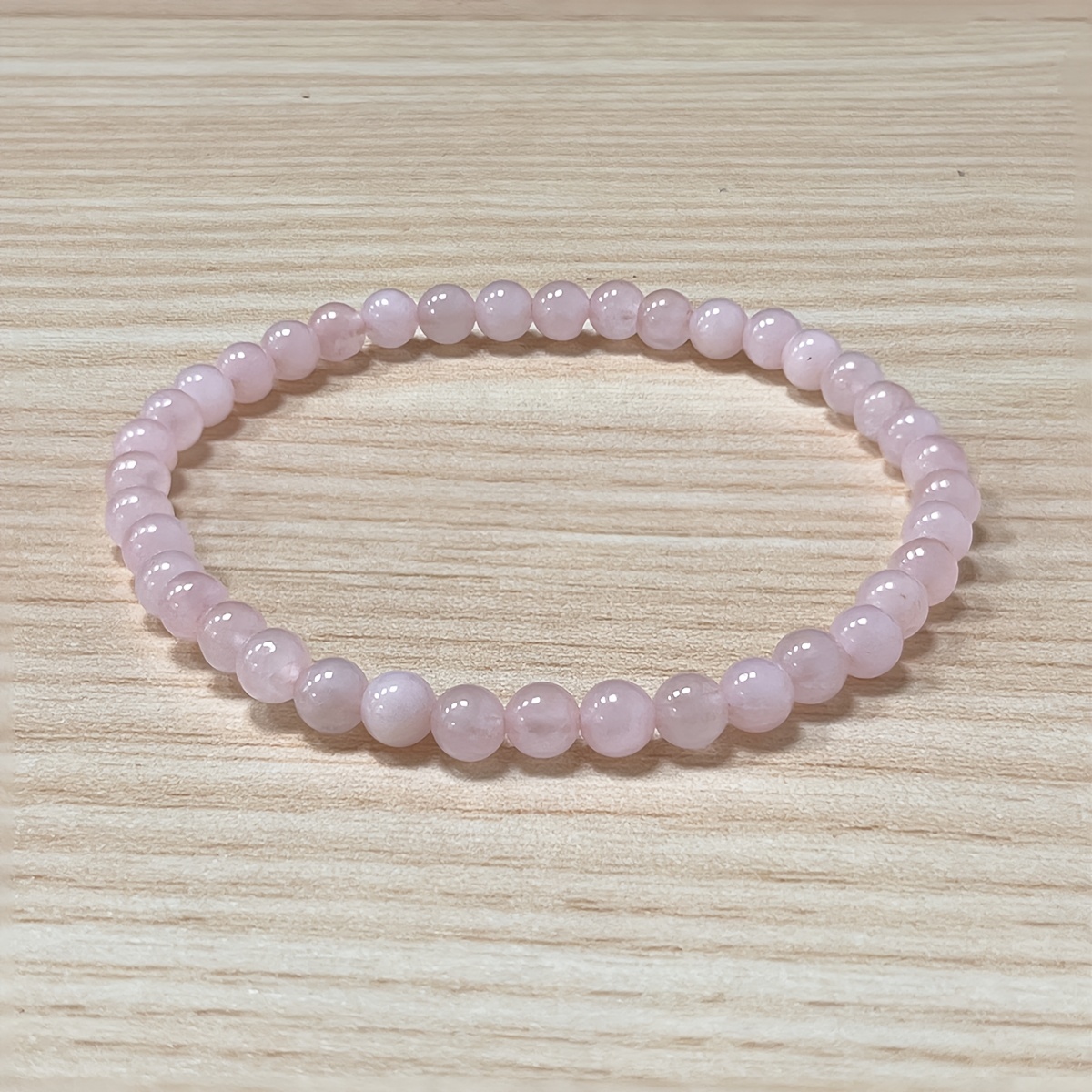5pcs Bohemian Handmade Bead Bracelet Set, Amethyst & Rose Quartz