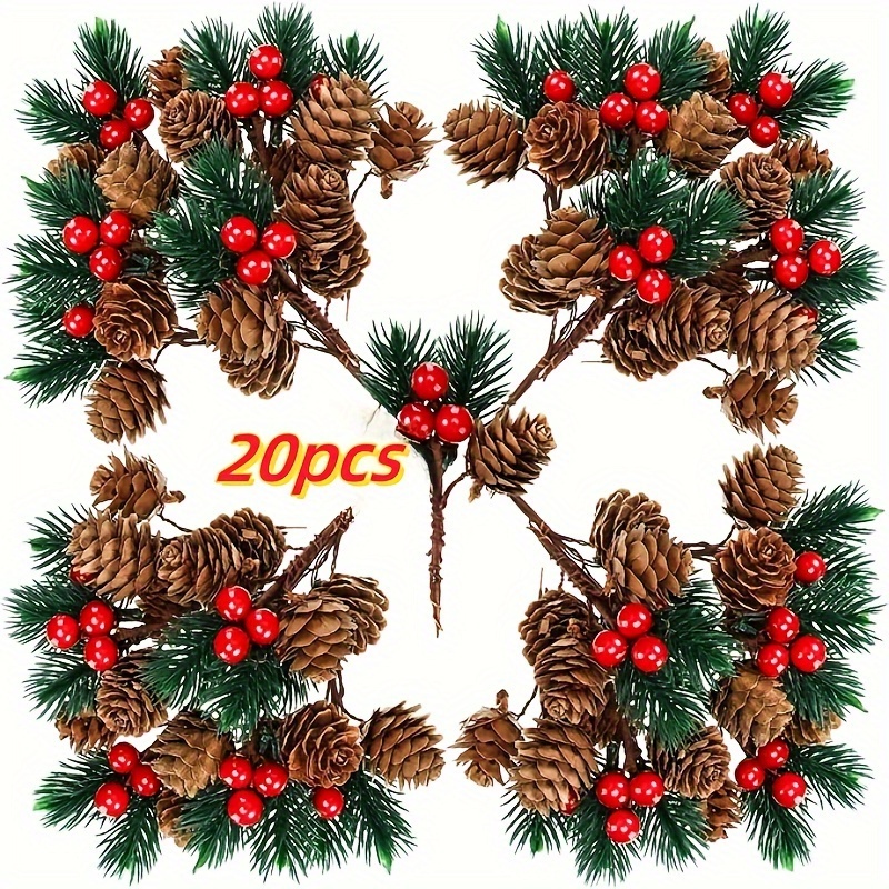 

20 Of Christmas Christmas Decorations, Red , For Tables, Fireplaces, , Parties, Decorations, And Christmas Decorations