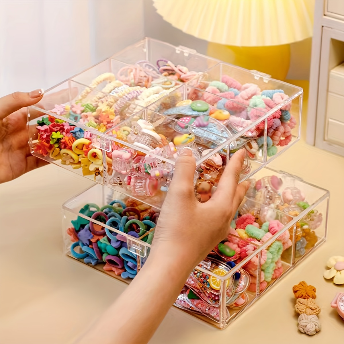 hair tie organizer box