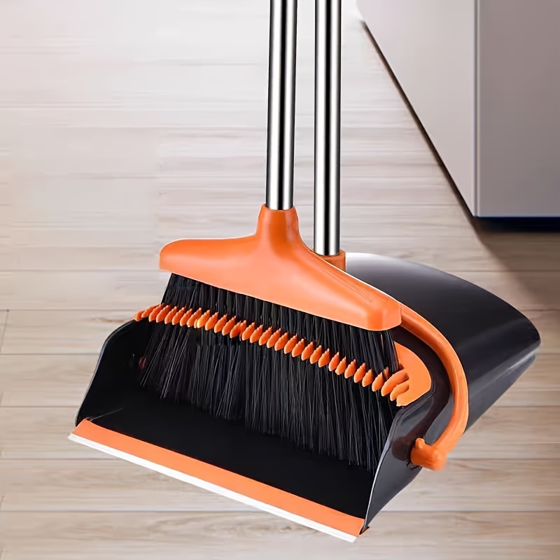 

Broom And Dustpan Set For Home, Office, Indoor&outdoor Sweeping, Stand Up Broom And Dustpan