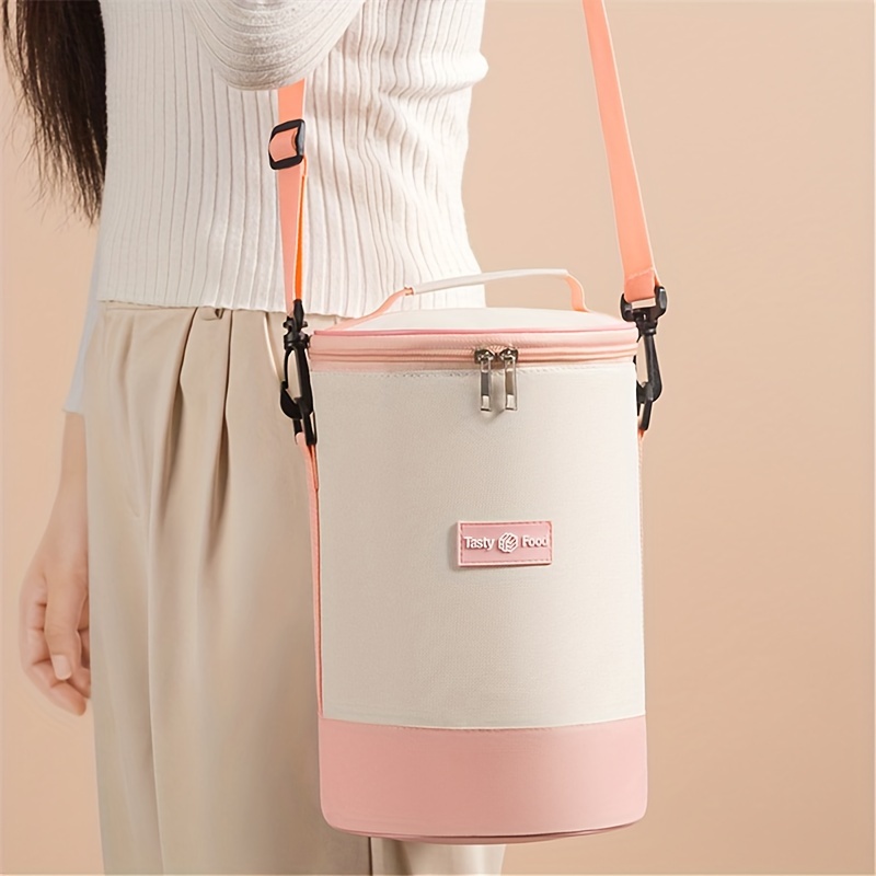 Cylindrical Insulated Lunch Bag