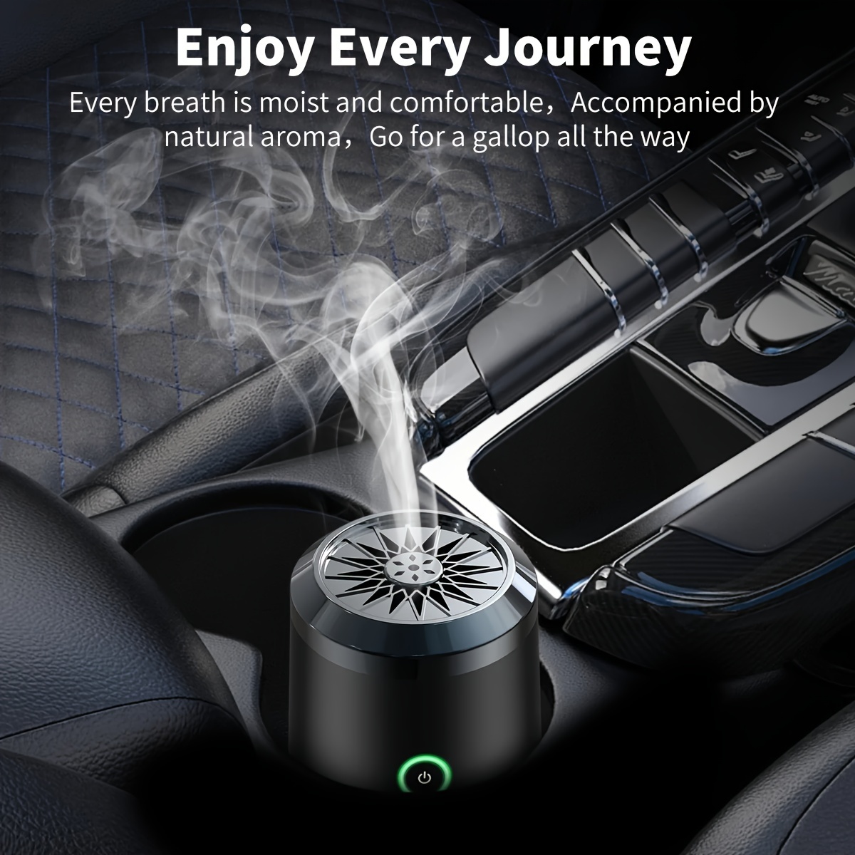 

Car Fragrance Diffuser, Portable Metal Incense Burner, Usb Compatible, Essential Oil Fragrance For Vehicle And Home Use