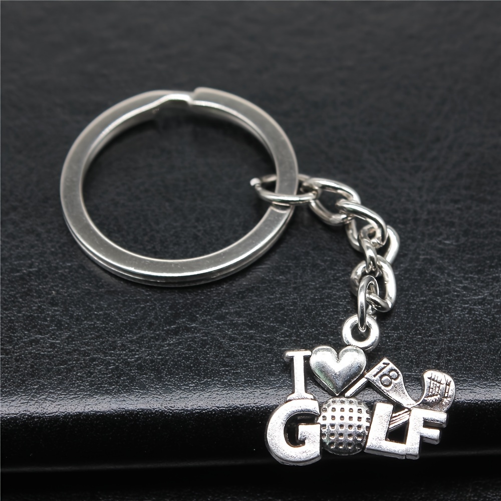 Creative Keychain Easy I Love Golf Pendant Keychain Pendant Gift Bag Car Additions Men And Women
