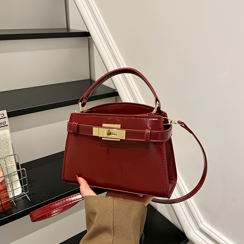 TEMU 2026 Women's Crossbody Bag, High-quality Hardware Multi-pocket Crossbody Shoulder Bag, Stylish And Versatile, Thickened Material With Multi-,