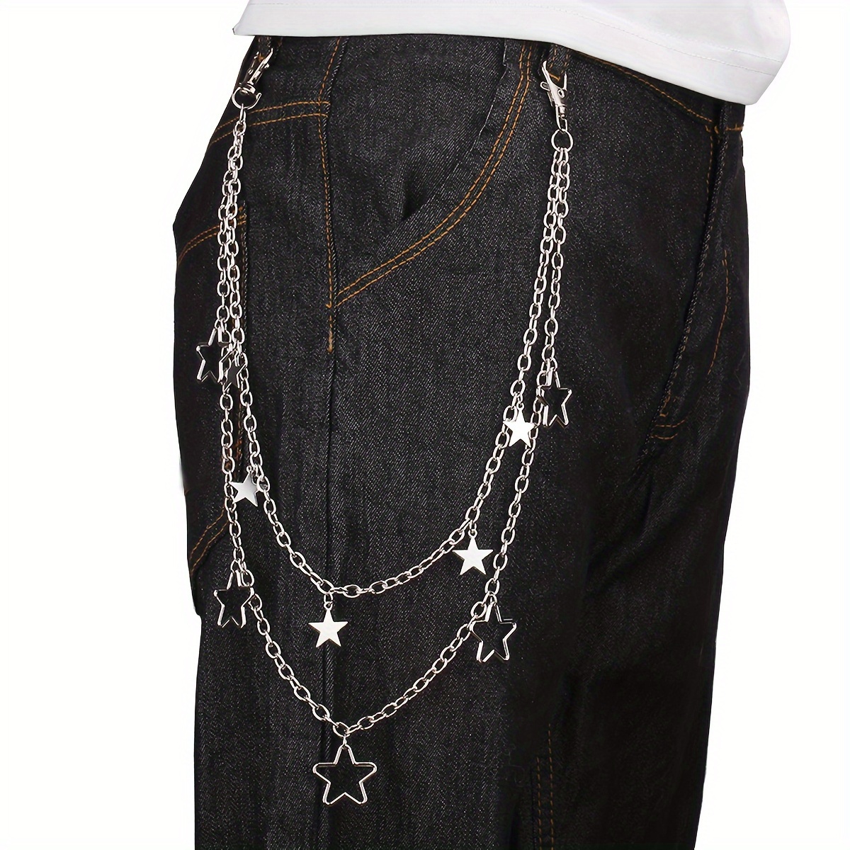 1pc Skull Chains Mens Decorative Pant Chain Jeans Waist Chains Multi Layer  Chain Pocket Chain Hip Hop Rock Chain Punk Gothic Belt Chain Trouser Chain  Ideal Choice For Gifts - Jewelry 