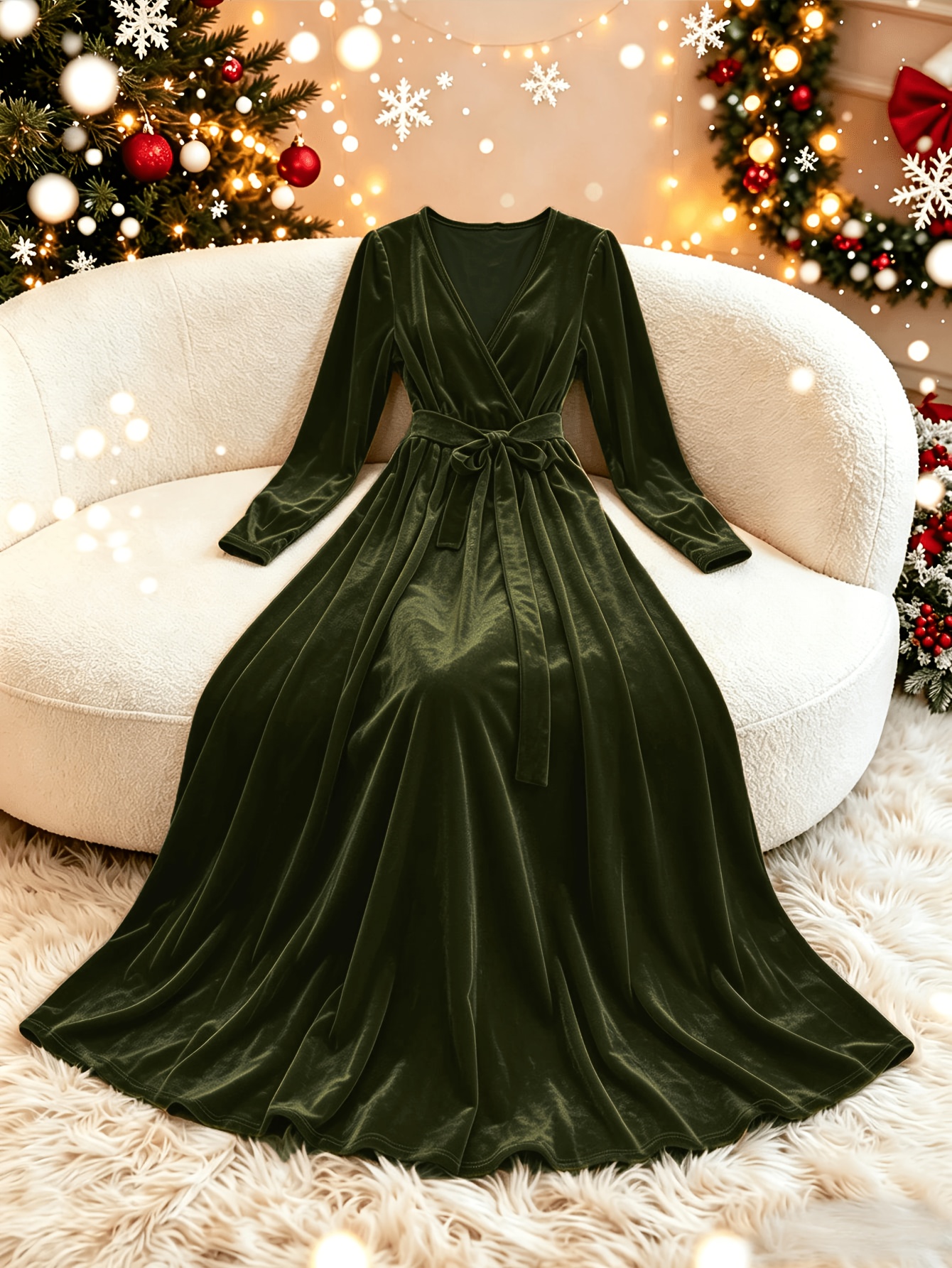 velvet dress holiday party sold on Temu United States office holiday party dress