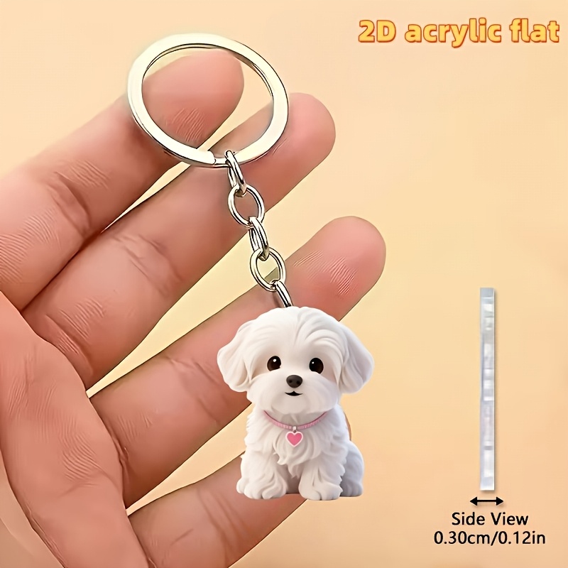 TEMU 2d Flat, 2d Acrylic Flat Keychain Ornament, Suitable For Car Keychains, Phone Keychains, Backpacks, And Wallet Keychain Decorations - Used As A