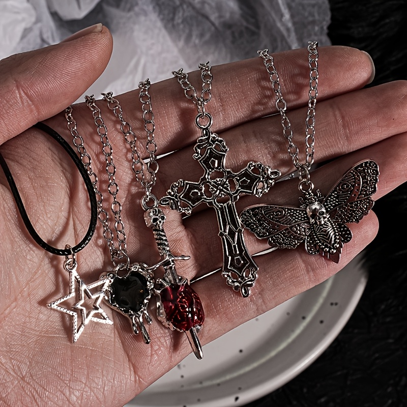 y2k grunge necklace punk opium archive archive ファーダウン ドロー 