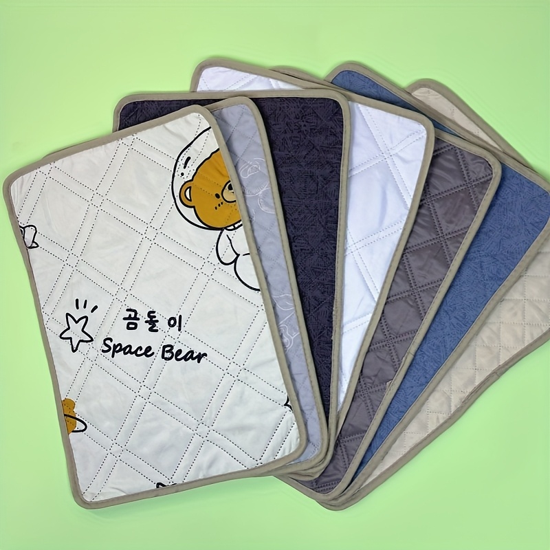 pet training potty pad with cute cartoon   design absorbent indoor outdoor urinal mat for dogs cats rabbits machine washable durable portable for   crate liner housebreaking aid leakproof material rabbit owners Product details 5