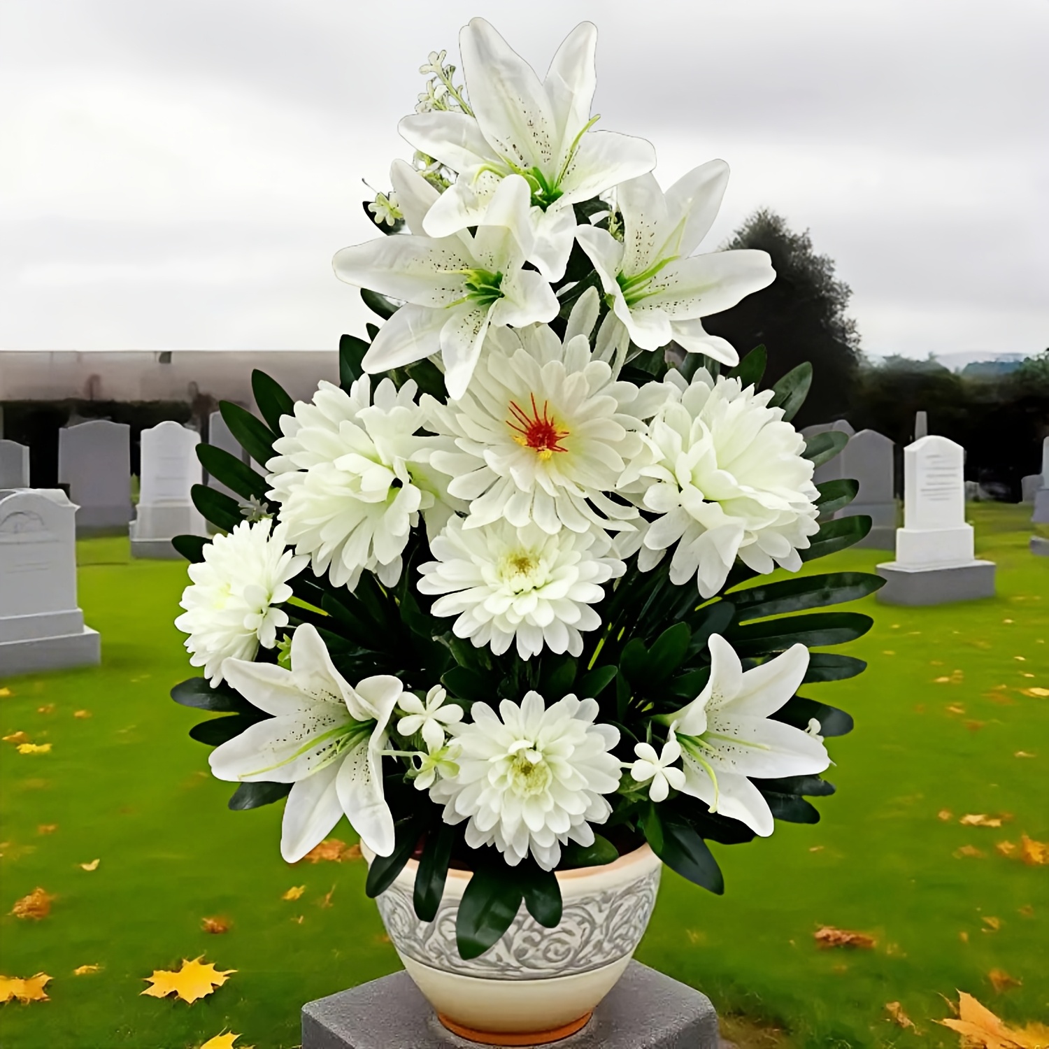 2 stück super große künstliche blumen