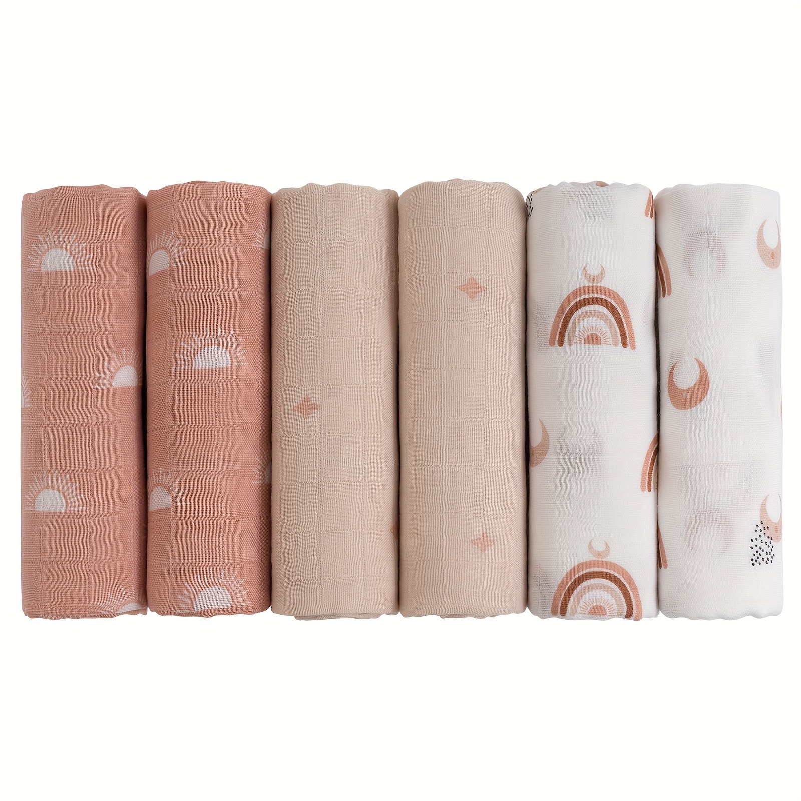 Set of 6 GL Bamboo Fiber Square Towels in a Colorful Box