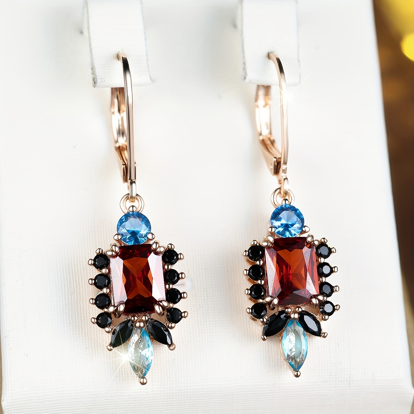 Women's Luxurious Square Earrings for Summer Vacations