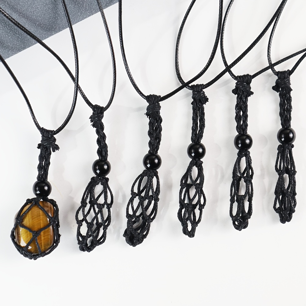 Necklace Cord Empty Stone Holder for Bohemian Necklace Making